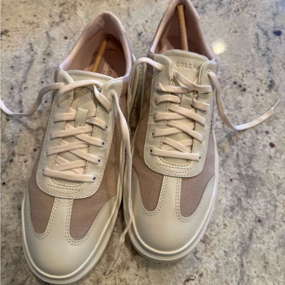Cole Haan Women's Pink and Cream Sneakers